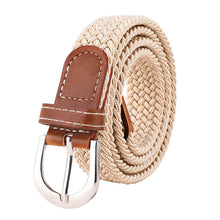 Load image into Gallery viewer, Women&#39;s elastic and elastic woven belt in one outfit, casual and versatile denim belt for men and women
