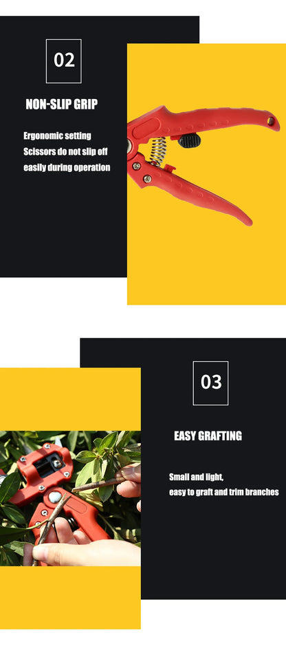 Garden Grafting Tool Multi-Function Seedling Fruit Tree Grafting Shears Farming Pruning Grafting Machine Budding with Toolbox