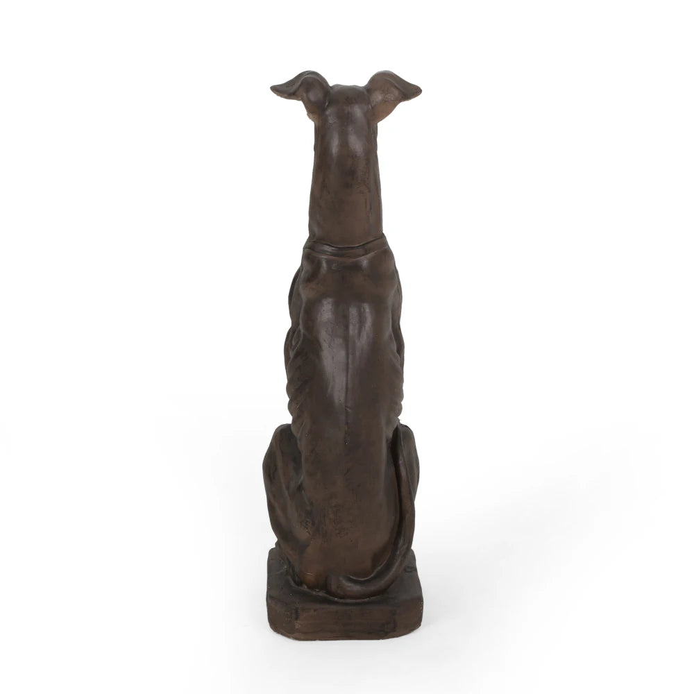 GREY HOUND DOG STATUE Used for Gardens Landscaping Terraces and Lawns Creating A Peaceful Oasis in Outdoor Living Spaces