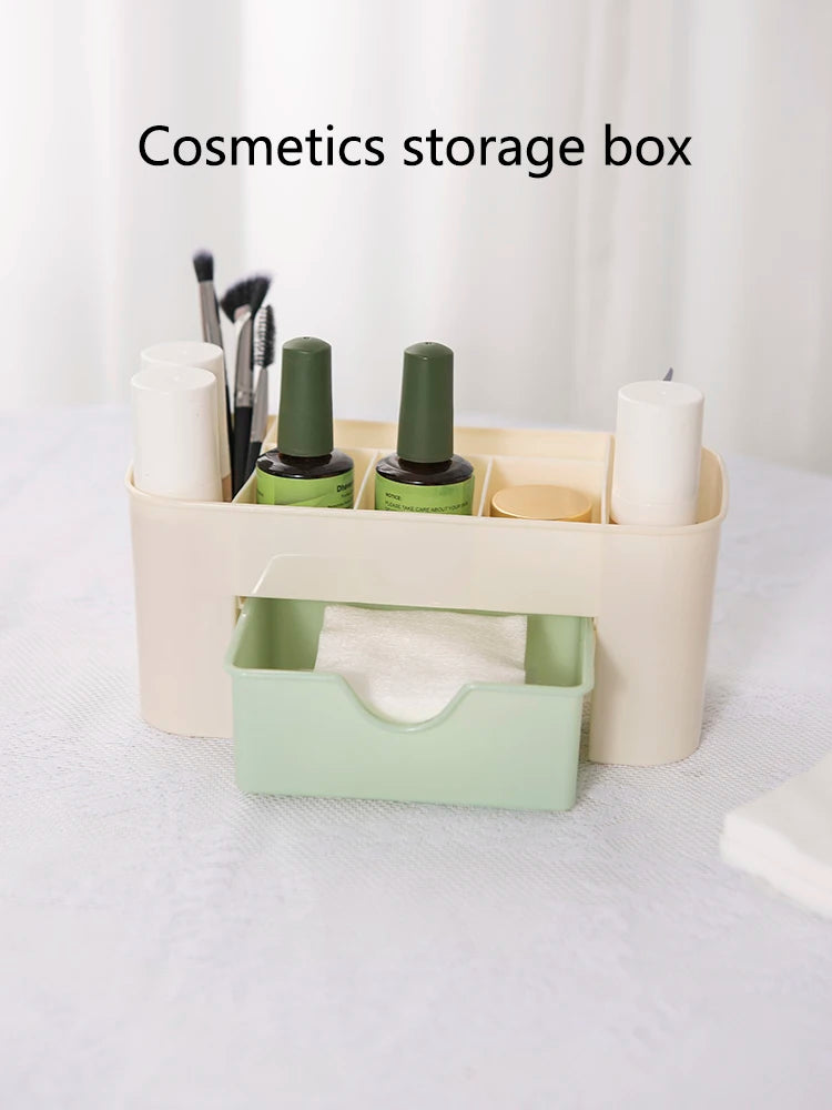 Nails Art Plastic Organizer Container Gel Polish Remover Cleaning Cotton Pad Swab Box Storage Case Decoration Accessories Tool N