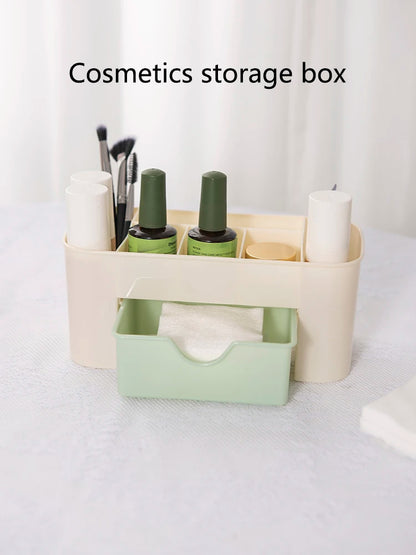 Nails Art Plastic Organizer Container Gel Polish Remover Cleaning Cotton Pad Swab Box Storage Case Decoration Accessories Tool N