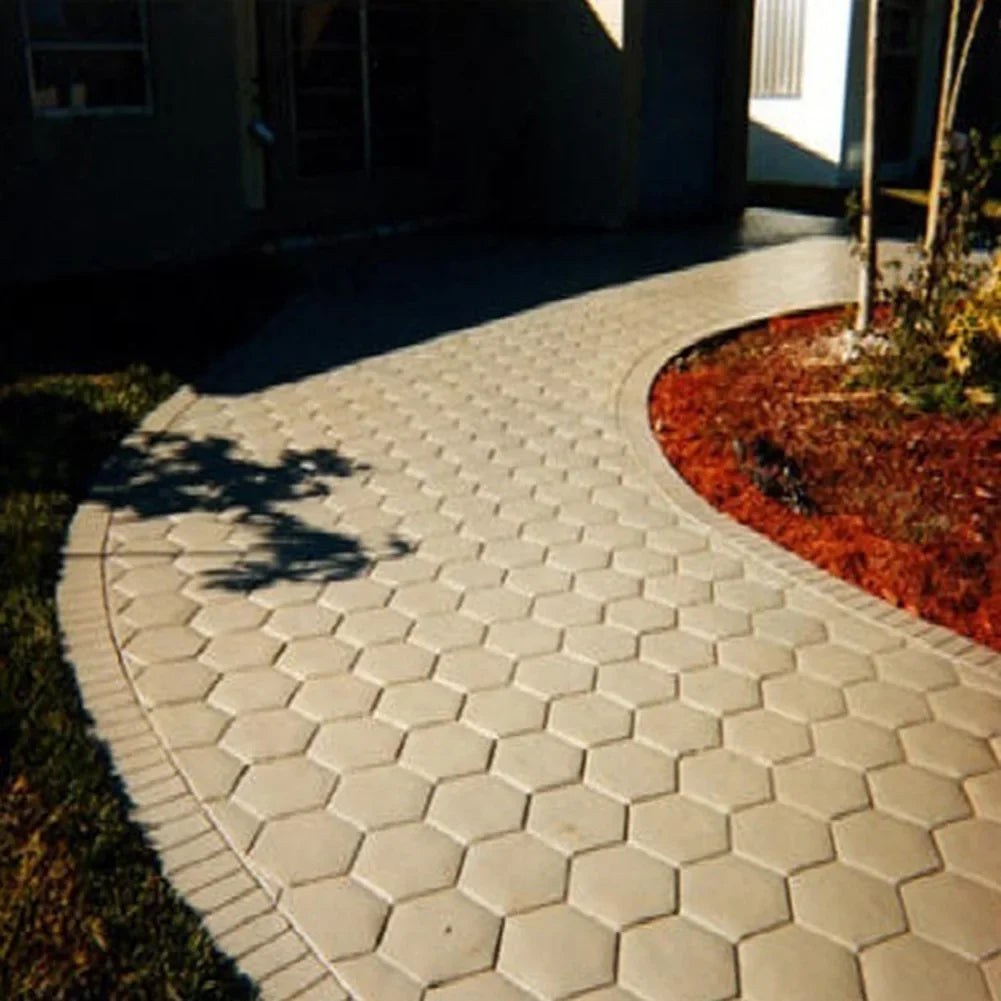 Garden Mold Walk Pavement Reusable DIY Manually Paving Cement Brick Stone Road Concrete Molds Manually Paving Patio Molds