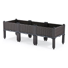 Load image into Gallery viewer, Plastic Raised Garden Bed with Legs Raised Bed W/Drainage Holes Planter Container for Vegetables Fruits Flowers Herbs
