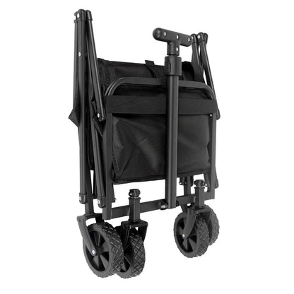 Portable Collapsible Folding Wagon Large Capacity Heavy Duty Folding Wagon Garden Utility Cart Sports Wagon for Camping Shopping