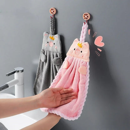 Cute Hand Towels Kitchen Bathroom Hand Towel Super Absorbent Microfiber Kitchen Towel High-efficiency Tableware Cleaning Towel