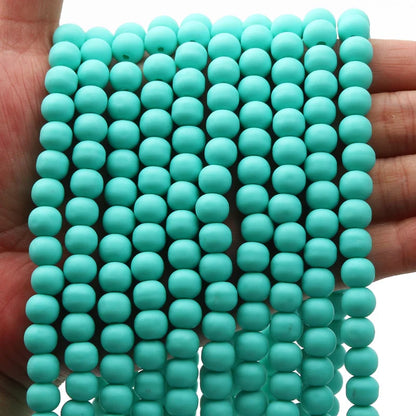 1 String 6/9mm Clay Round Beads Loose Spacer Beads Polymer Clay Beads For Jewelry Making Diy Boho Bracelet Necklace Accessorie