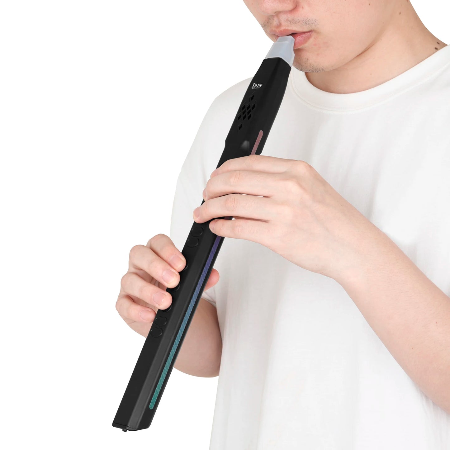 IRIN Electric Saxophone Mini Electric Blowpipe Imitation Flute Clarinet Various Sounds Electronic Saxophone Wind Instrument