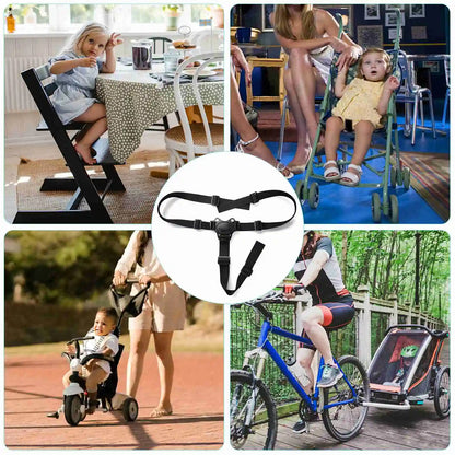 Baby Safety Belt Baby Safety Belt Adjustable 3 Point Harness Baby High Chair Straps Seat Belts for Child Kid Stroller High Chair