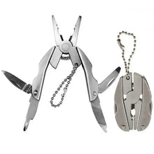 Load image into Gallery viewer, Portable Stainless Steel Multi-Tool Pliers Knife Keychain Screwdriver - Perfect For Outdoor Use!
