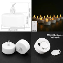 Load image into Gallery viewer, LED Flameless Candles with Remote Control Realistic Bright Flickering Flameless Battery Operated LED Votive Tea Light Candles
