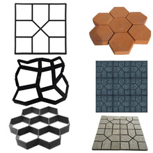 Load image into Gallery viewer, Garden Mold Walk Pavement Reusable DIY Manually Paving Cement Brick Stone Road Concrete Molds Manually Paving Patio Molds
