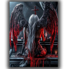 Load image into Gallery viewer, Demon Angel Diy Diamond Painting Full Square/Round 5D Diamond Embroidery Mosaic Cross Stitch Kits Home Decor Halloween Gift

