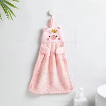 Cute Hand Towels Kitchen Bathroom Hand Towel Super Absorbent Microfiber Kitchen Towel High-efficiency Tableware Cleaning Towel