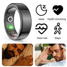 Load image into Gallery viewer, R02 Smart Ring Sleep Monitor 5.0 Bluetooth Fitness Tracker Sports Ring Heart Rate Tracker IP68 &amp; 5ATM Waterproof for Android/IOS
