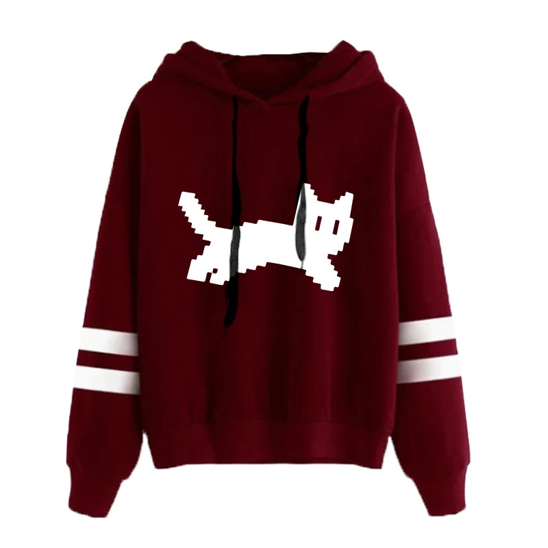 Woman Clothing Hot Sale Daily Womens Sweatshirts Fashion Pullovers Versatile Hoodies Stripe Jogging Casual Printing Sports Style