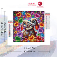 Load image into Gallery viewer, Diamond Painting Rabbit Animal Pattern for Adults Beginners New Arrival Diamond Mosaic Heart DIY Embroidery Child Gift,frameles
