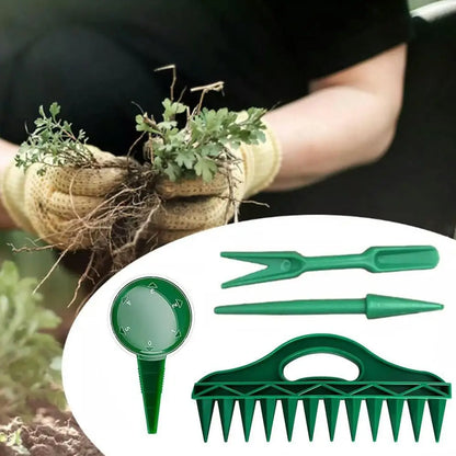 Seed Spreader, 2025 New Sowing Seeds Dispenser Set, Handheld Seed Planter Tool Seed Dibber Multifunctional Seed Spacer Gardening