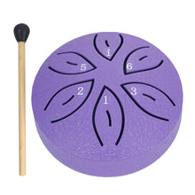 Load image into Gallery viewer, 6/3 Inch 11/6 Notes Mini Handpan Drum Finger Picks Percussion Instruments Sound Healing Steel Tongue Drum for Meditation Yoga
