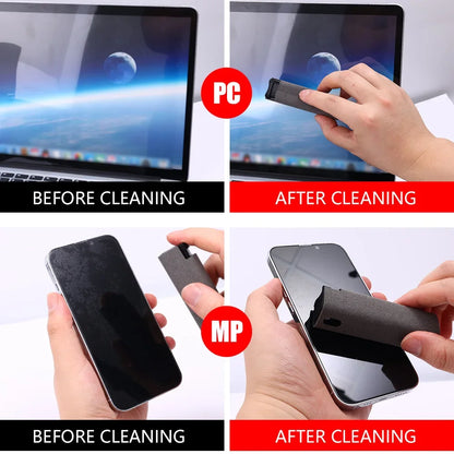 2In1 Mobile Phone Screen Cleaner Spray Bottle Set Computer PC Microfiber Cloth Wipe for iPhone iPad Huawei Screen Cleaning Tool