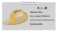 Load image into Gallery viewer, Dunlop Guitar Thumb Pi Middle Finger Thumb Ring L M S Finger Pi Guitar Accories Music Instrument Supplies
