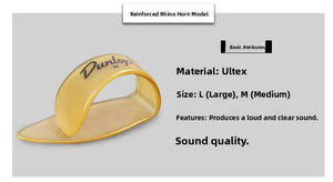 Dunlop Guitar Thumb Pi Middle Finger Thumb Ring L M S Finger Pi Guitar Accories Music Instrument Supplies