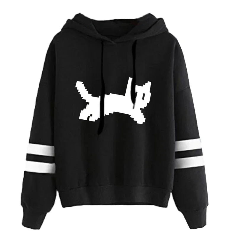 Woman Clothing Hot Sale Daily Womens Sweatshirts Fashion Pullovers Versatile Hoodies Stripe Jogging Casual Printing Sports Style