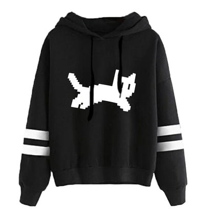 Woman Clothing Hot Sale Daily Womens Sweatshirts Fashion Pullovers Versatile Hoodies Stripe Jogging Casual Printing Sports Style
