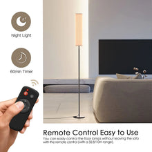 Load image into Gallery viewer, 126LEDs Floor Lamp 12W 800Lumens Standing Tall Lamp with Magnetic Remote Controller 2800K-7000K Adjustable Color Temperature
