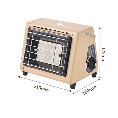 Portable Outdoor Gas Heater Camping Fishing Fish House Warmer Butane Propane Double Burner Heating Stove Infrared Gas Heater