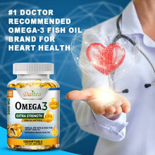 Load image into Gallery viewer, Omega-3 Fish Oil Rich in DHA and EPA for Joint, Brain and Skin Health, Overall Health and Immune Support
