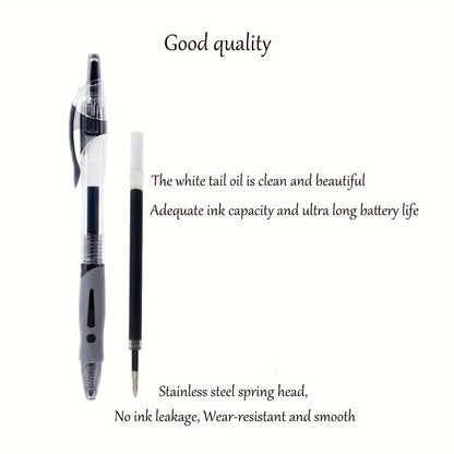12PCS Retractable Gel Ink Roller Ball Pens - Smooth Writing, Quick-Drying, Water-Resistant, Exam-Specific for School, Office Use