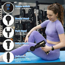 Load image into Gallery viewer, Mini Massage Gun Deep Tissue Percussion Neck Back Body Massager LED Touch Screen Portable Fascia Gun Muscle Relaxation
