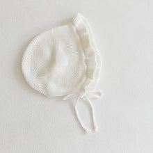Load image into Gallery viewer, New autumn baby hat, female babies aged 0-2, ruffled knit versatile woolen hat
