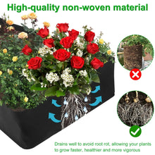 Load image into Gallery viewer, New 4/8 Grids Garden Raised Planting Bed Fabric Raised Garden Bed Square Felt Garden Flower Grow Bag Vegetable Planter Pot
