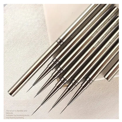 Nails Art Liner Brushes Elongated Lines Striping Drawing Painting 6/9/12/15/18/25mm Nail Design Pen Professional Manicure Tool