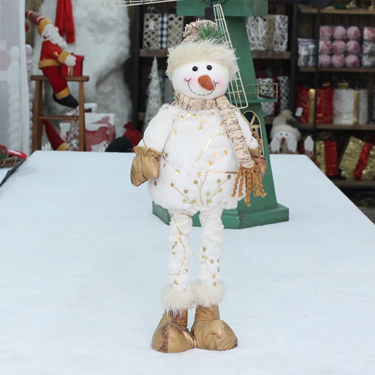 Christmas Snowman Plush Toys Full of Warm Atmosphere Stuffed Toy for Family Friend Neighbor Gifts