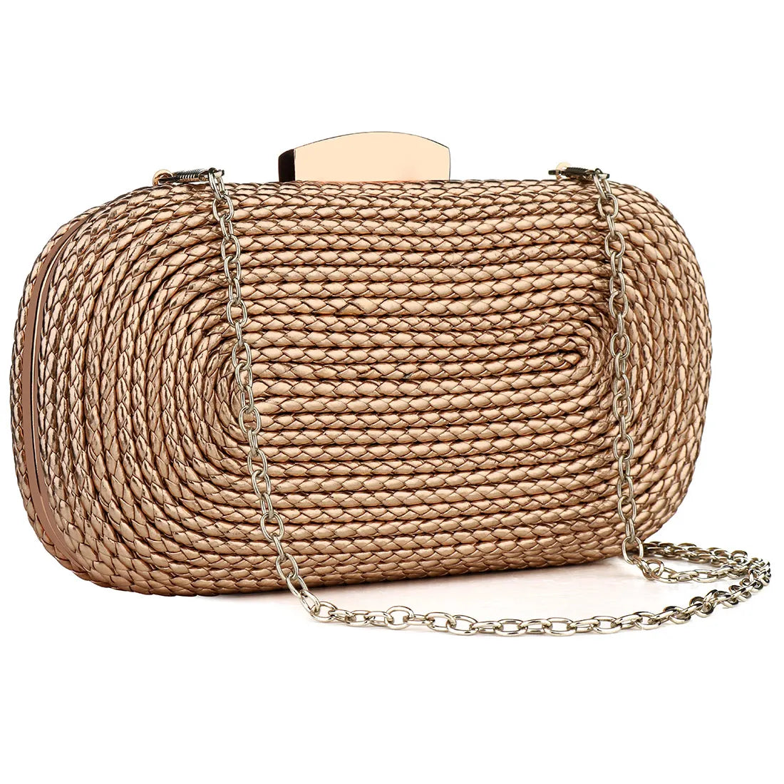 Women'S Gold Evening Bags High Quality Brand Clutch Bag Straw Female Handbag Purse Sac Ladies Shoulder Crossbody Bag