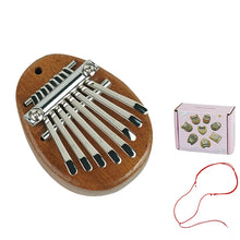 Load image into Gallery viewer, Portable Beginner Finger Piano Wooden Mini Thumb Piano Music Toy 8-sonic Instrument Children&#39;s Puzzle Home Decoration Ornaments
