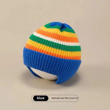 Load image into Gallery viewer, Baby Wool Hat Cute Bear Ear Protection Hat Children Winter Thickened Warm Knitted Korean Version Of The Baby Hat
