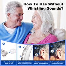 Load image into Gallery viewer, Pair Volume-Adjustable Invisible Hearing Aids Rechargeable Portable Hearing Aids For Deafness Sound Amplifiers
