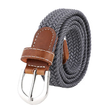 Load image into Gallery viewer, Women&#39;s elastic and elastic woven belt in one outfit, casual and versatile denim belt for men and women
