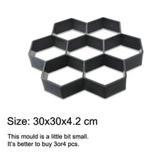 Load image into Gallery viewer, Garden Mold Walk Pavement Reusable DIY Manually Paving Cement Brick Stone Road Concrete Molds Manually Paving Patio Molds
