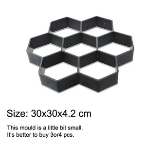 Garden Mold Walk Pavement Reusable DIY Manually Paving Cement Brick Stone Road Concrete Molds Manually Paving Patio Molds