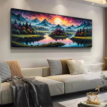 Load image into Gallery viewer, Large Size Diamond Painting Mountains And Rivers New Diy Full Mosaic Embroidery Natural Scenery Picture Wall Decor
