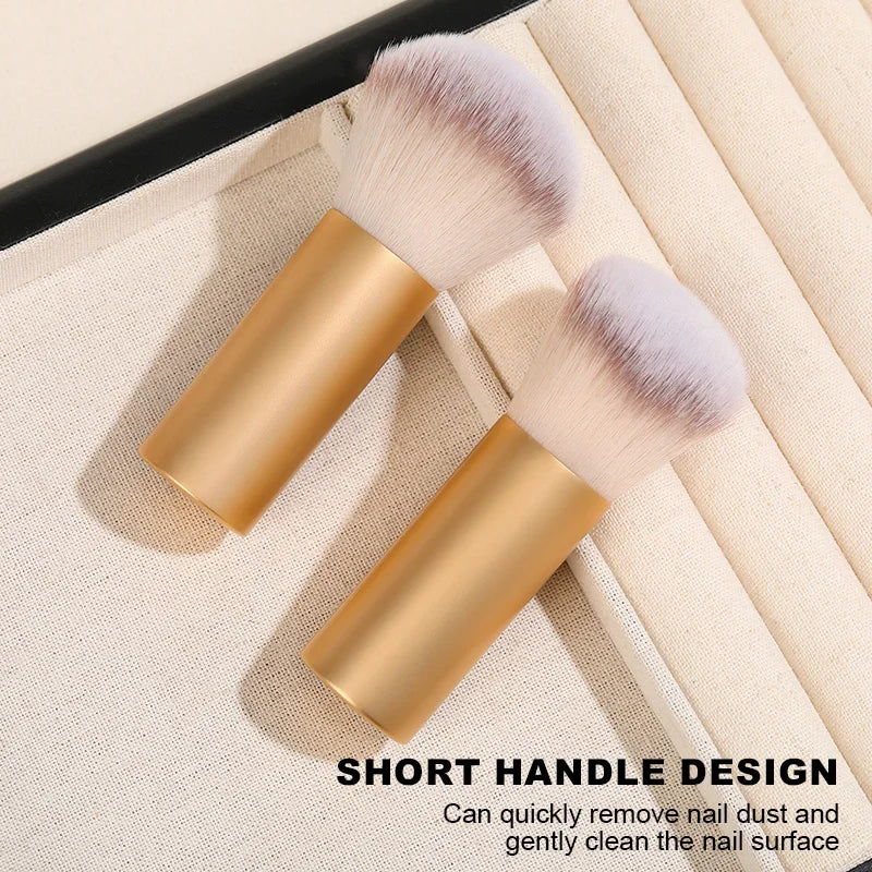 Nails Brush 3.15CM 3.6CM Popular Round Small Flower Nail Paint Gel Make Up Dust Cleaning Nail Art Dust Powder Remover Dust Brush