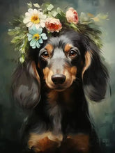Load image into Gallery viewer, Dachshund 5D Diamond Painting Cute Pet Dog Art Mosaic Portrait DIY Diamond Embroidery Room Home Decor Art Rhinestones Handicraft
