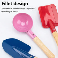 Load image into Gallery viewer, 1/3/5/6Pcs Kids Gardening Tool Set Children Spoon Shovel Rake Trowel Fork Digging Toys Portable Safe Beach Sand Playing Tools
