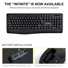 Load image into Gallery viewer, TF100 Wireless NEW Keyboard and Mouse Set Home Office Laptop Desktop Computer Monitoring Keyboard and Mouse Combo Kit
