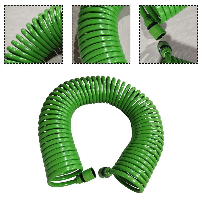 7.5/20m Home Garden Watering Hose Garden Hose Courtyard Water Hose Pipe For Household Flower Plant Outdoor Watering Device Green
