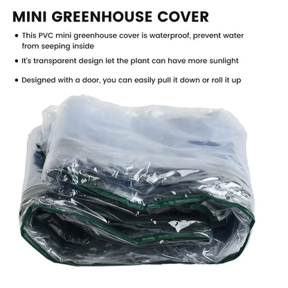 Greenhouse Cover Greenhouse PVC Garden Outdoor Plants Grow House Cover Lants Keep Warm Sunroom For Flowers Roll-up Windows